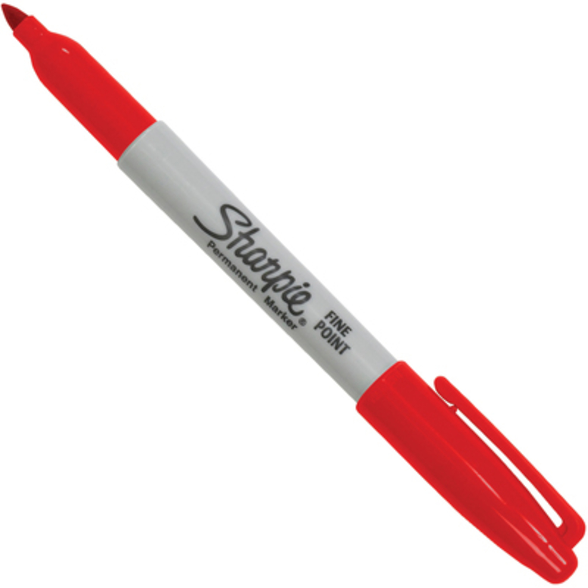 Sharpie Fine Point Markers - Red, Permanent, Quick-Drying, 12 Pcs, Model# MK301RD